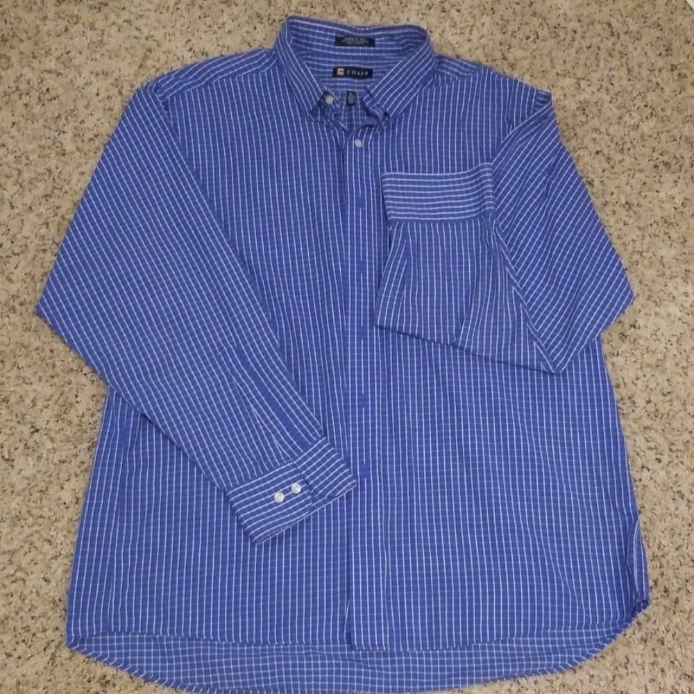Good Condition Chaps Button Down Collared Shirt - image 1